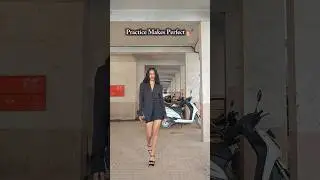Practice Makes Perfect 💅🏼 Apexa Rajput Modeling Journey #modeling #rampwalk #shorts