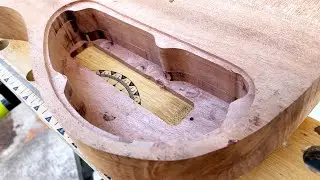 Часть 17 - Создание моей первой гитары - Фрезеровка полостей в корпусе гитары