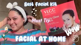 I did facial at HOME 🏡 | VLCC Party Glow Facial Kit | Parlour Like Glow
