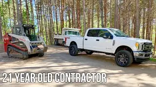 Day In The Life Of a 21 Year Old Contractor | Dirt Screening, Heavy Equipment, & Problems!