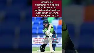 Lorcan Tucker 71 vs Australia #short #shorts #cricketshorts #shortfeed #tucker #ireland #australia