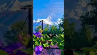 mountain lifestyle here in Nepal fishtail mountain view #travel #nature #ecovillages #ecocommunity