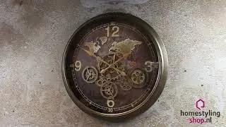 Wandklok Noah wandklok industrieel world uurwerk wandklok wandklok 62cm