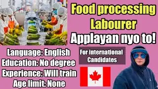 Work in Canada 🇨🇦 as a &ldquo;Food processing labourer&rdquo; | Any nationalities can apply! No age limit&hellip;