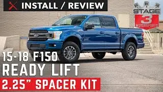 Установка и обзор комплекта для выравнивания передней стойки ReadyLift 2,25 дюйма для Ford F150 2...