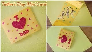 Father's Day Craft | Happy father's day paper craft | Mini father day card