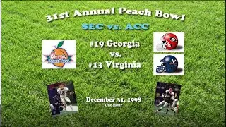 1998 Peach Bowl (Georgia v Virginia) One Hour