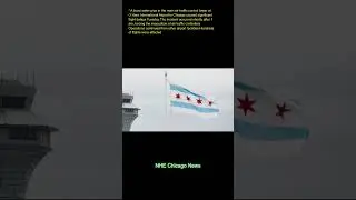 A burst water pipe in the main air traffic control tower at O'Hare International Airport in Chicago