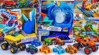 🔥TOY ASMR🔥 99 Mins Hot Wheels City Attacking Shark Track Set Compilation ASMR | Satisfying Unboxing
