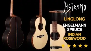 [Official Demo] Hsienmo LingLong Custom 5A Engelmann Spruce top + Indian Rosewood b&s Lifting Neck