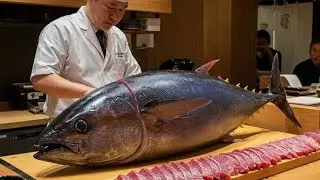 TUNA Filleting Made Easy No Tools 🔥 Needed ✓Watch This Hack !! MARKET Dubai 🔥