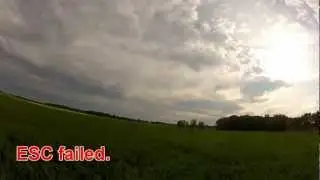 HobbyKing T-28 funfighter wind test with ESC failure