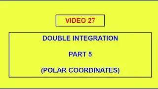 Polar Coordinates||Double Integration (Part 5) || STUDY OP