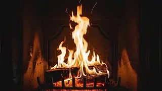Fireplace Crackling 🔥 10 Hours of Cozy Night Ambience | Late-Night R&B Mood Companion