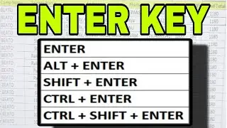 Use of Enter Shortcut Key In Excel || CTRL + ENTER || ALT + ENTER ||