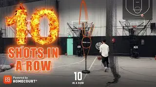 Basketball Automatic 3-pointers 9 in a row with @HomeCourt Ai App 🏀 🔥