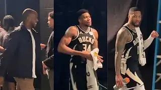 Giannis, Dame Lillard And Bucks Immediately After Win Against James Harden And Clippers