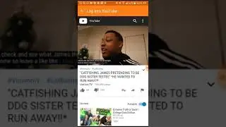 I reacted to DDG sister tee tee and James catfishing him