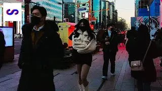 【4K】 Gangnam New Year's Eve - To Go Home or To Party? That is the Question - 강남 연말│Seoul, Korea