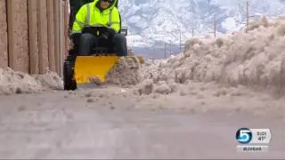 The difficulties of getting around on foot during a Utah storm cycle