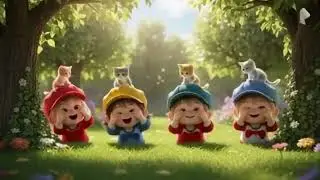 🎉 Dudi Dudi Dham Dham! 🐱👶 Kittens & Kids Run Crazy in Garden 🌸🌞 #kitten #viral #dudidudidam