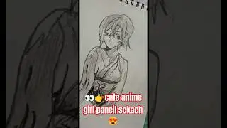 Cute Anime Girl Sketch 😍🔥