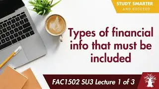 FAC1502 SU3 Lecture 1 of 3: The Types of Financial Information That Must be Included