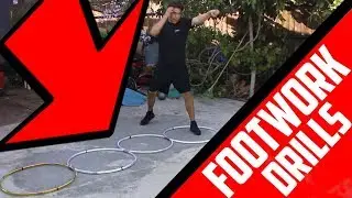 Boxing Footwork Hula Hoop Drills