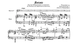 [Score] Franz Strauss - Fantasy on Schubert's Sehnsuchtswalzer, Op. 2 (for horn and piano)