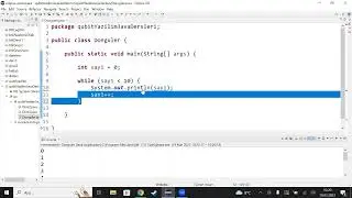 Java Dersleri: 12 - Döngüler: 1  - While Döngüsü