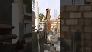 Bricklaying construction_Lintel Level with S bricks work 🏡