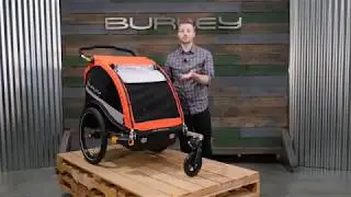 Burley Cub X, 2 Seat Kids Bike Trailer & Stroller