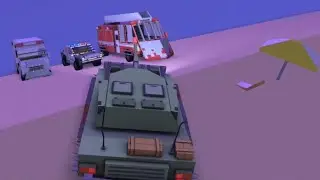 Police car, Fire truck and Ambulance on break | Blockapolypse