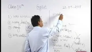 Rajasthan ICT Satellite Education English 10th &ldquo;Past Tense&rdquo; 12 Sep 2018-19 Lecture-24