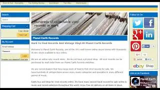 Online Vinyl Record Store - Where To Shop For Vinyl | Planet Earth Records