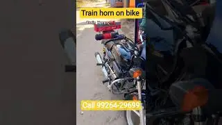 Train horn on bike. Train horn on bike #automobile #farming #tractor #agriculture #bike