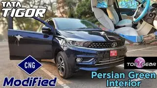 TATA TIGOR 2022 CNG MODIFIED WITH TOP GEAR SEATCOVERS AND AMBIENCE LIGHT