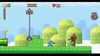 Bass Abyss - Mushroom Kingdom hack - Mega Man gameplay - widescreen