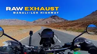 Manali to Leh Highway: Baralacha La Ride | Himalayan 450 Raw Exhaust Sound POV