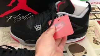 Unboxing Air Jordan 4 Bred Review