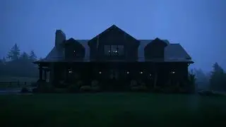 Relaxing Rain Sounds in a Cozy Cabin Environment for Sleep and Calm