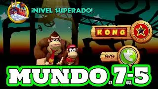 TODAS las PIEZAS de PUZZLE del Mundo 7-5 Maquinaria Mal&eacute;fica en Donkey Kong Country Returns HD