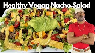 Easy & Delicious Vegan Nacho Salad Platter l Oil-Free
