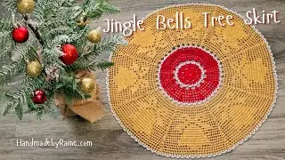 How to crochet Jingle Bells Tree Skirt 🎄