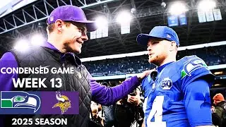Seahawks vs Vikings 2025 Week 13 Condensed Game | NFL Highlights