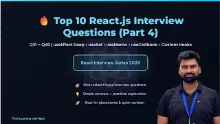 React Interview Questions Part 4 | React Hooks Deep Dive | Interview Crack Series