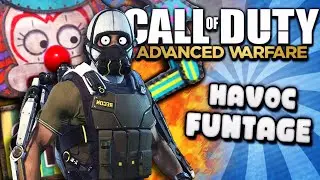 COD Advanced Warfare Havoc DLC Funny Moments - Clown Bombs, Trolling Randoms, GIRL!! (Funtage)