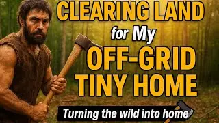 CLEARING LAND and BUILDING STORAGE for my OFF-GRID tiny house!
