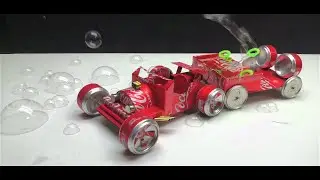 How to Make a Bubble Machine with Motor from cans of Coca Cola at home