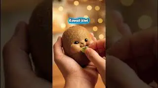 Cute kiwi 🥝 baby eating 🥰#shorts #cute #food #usa #fruit #asmr